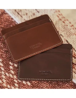 Leather Card Holders^MONPIEL Leather Card Holder Mini Havana