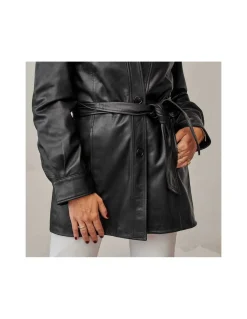 Leather Jackets For Women^MONPIEL Leather Jacket Black