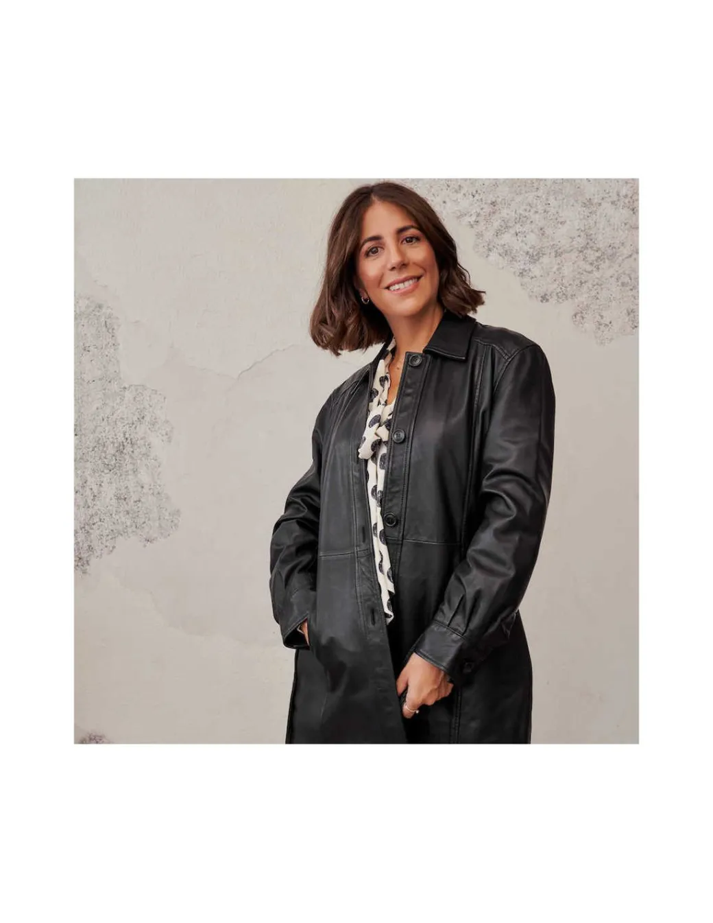 Leather Jackets For Women^MONPIEL Leather Jacket Black