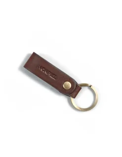 Men'S Leather Keyrings^MONPIEL Leather Keyring Hunter Brown