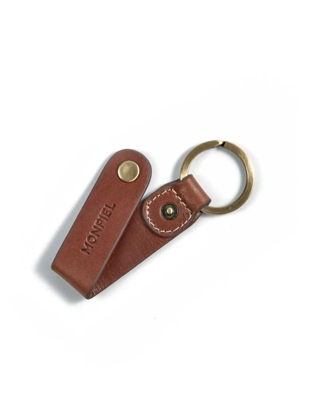 Men'S Leather Keyrings^MONPIEL Leather Keyring Hunter Havana