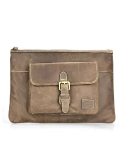 Other Accessories^MONPIEL Leather Laptop Sleeve Hunter Brown