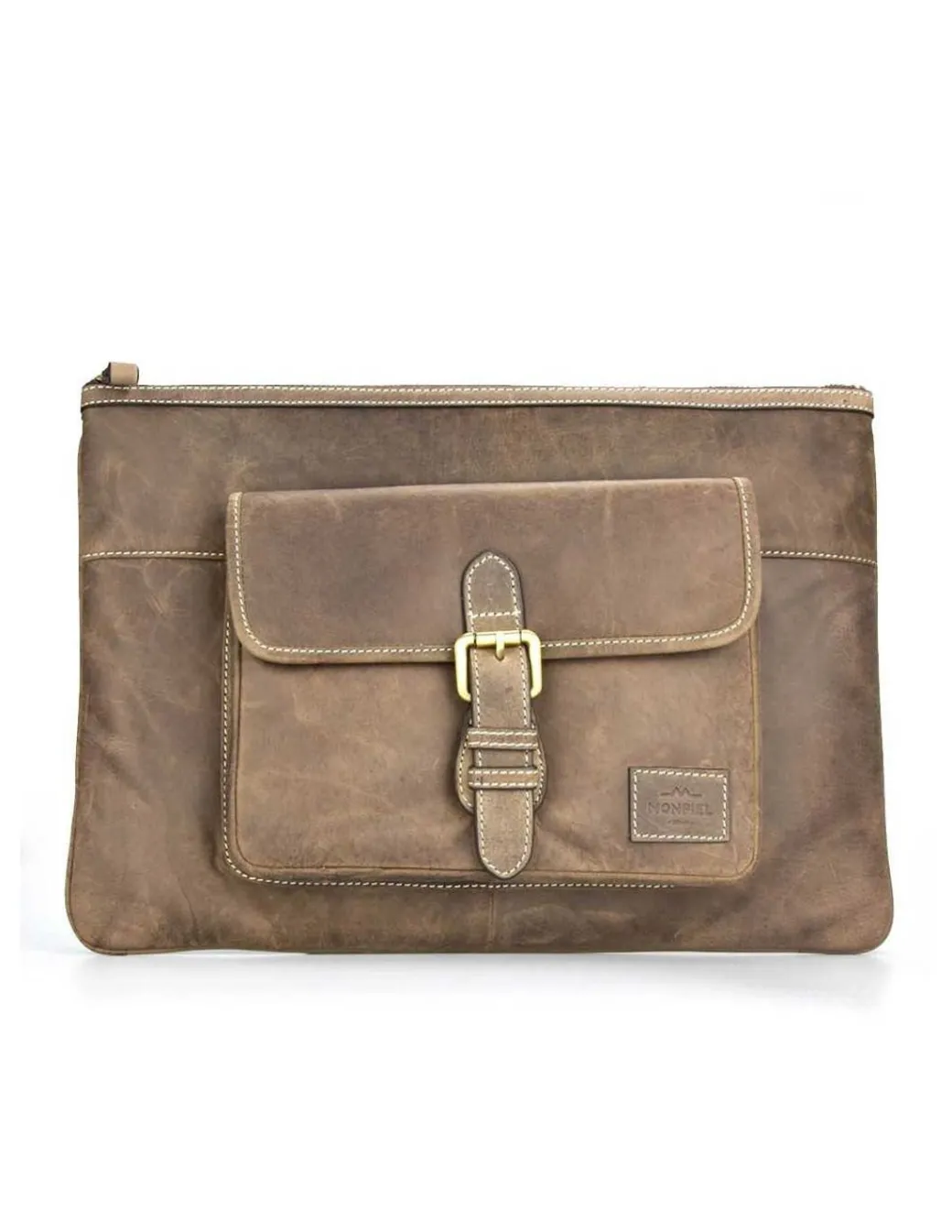 Other Accessories^MONPIEL Leather Laptop Sleeve Hunter Brown