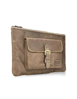 Other Accessories^MONPIEL Leather Laptop Sleeve Hunter Brown