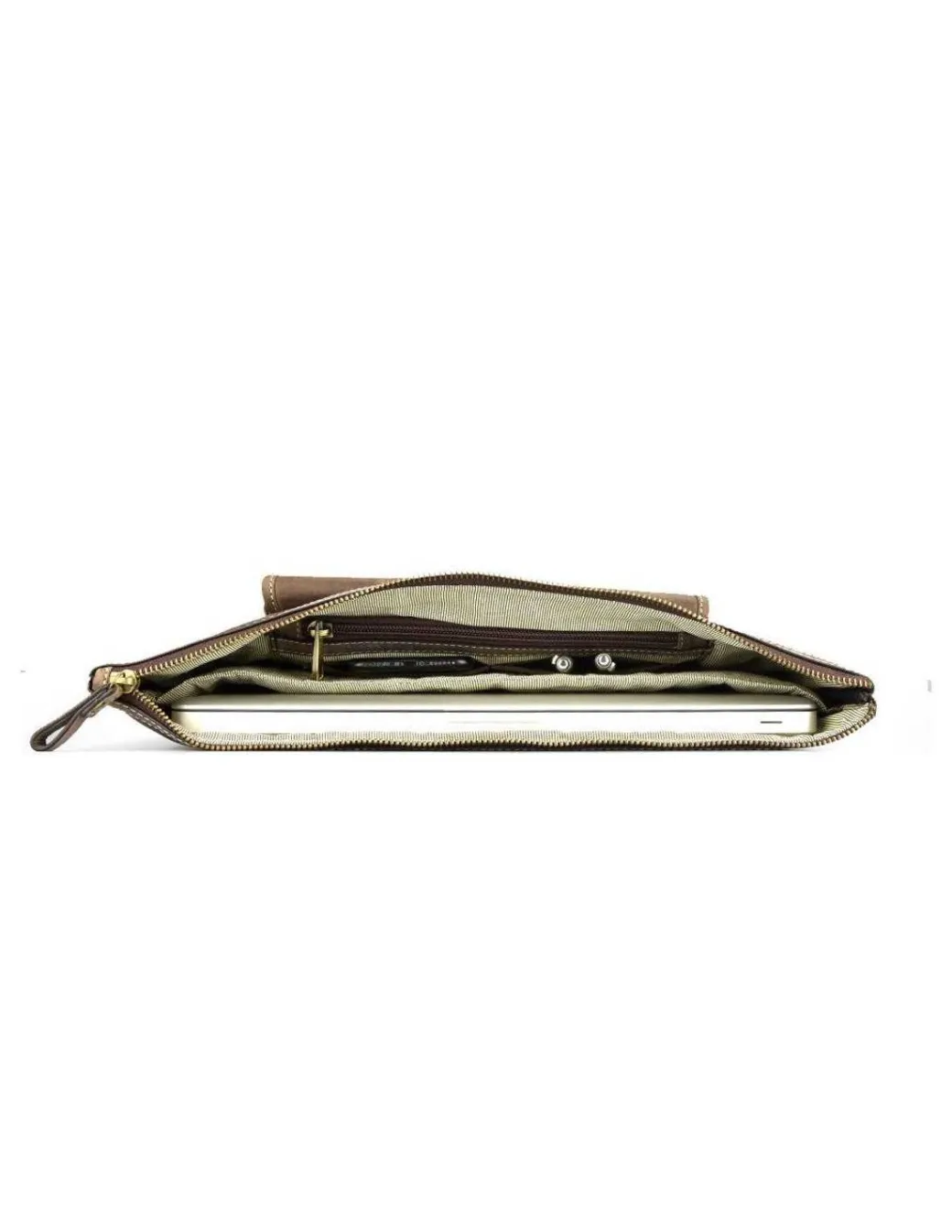 Other Accessories^MONPIEL Leather Laptop Sleeve Hunter Brown