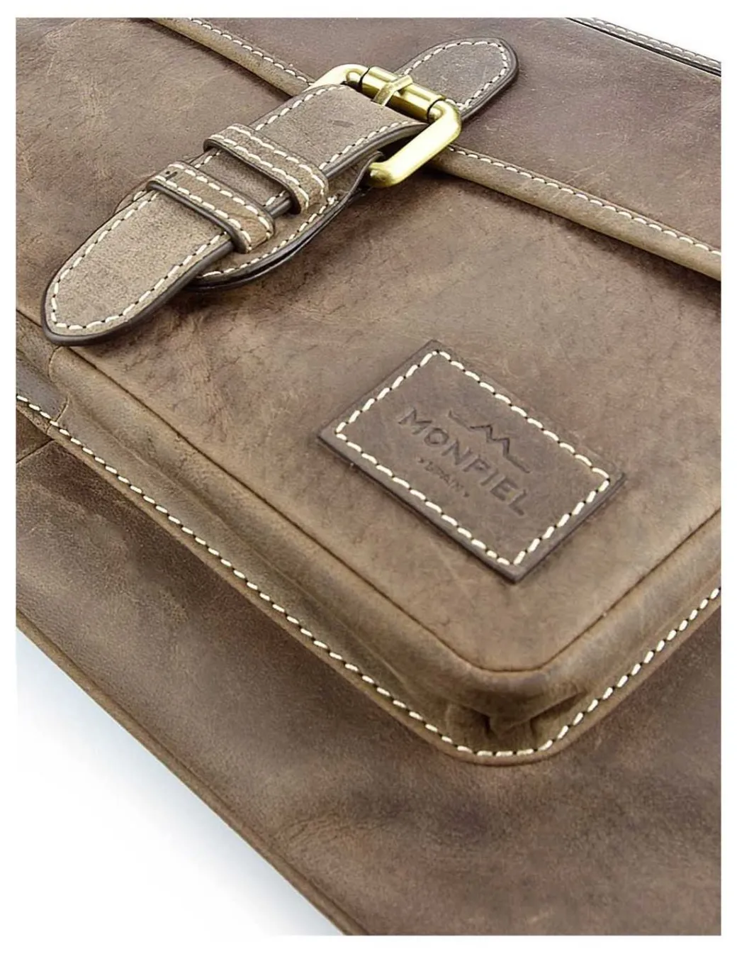 Other Accessories^MONPIEL Leather Laptop Sleeve Hunter Brown