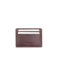 Leather Card Holders^MONPIEL Leather Magic Card Holder Brown