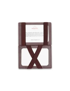 Leather Card Holders^MONPIEL Leather Magic Card Holder Brown