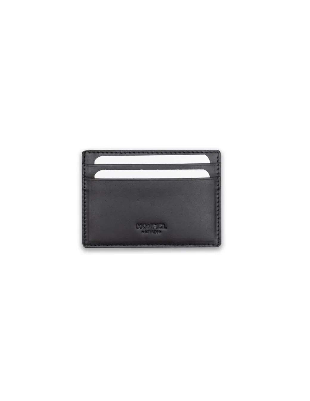 Leather Card Holders^MONPIEL Leather Magic Card Holder Black