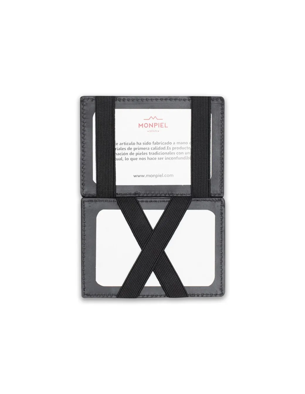 Leather Card Holders^MONPIEL Leather Magic Card Holder Black