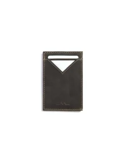 Leather Card Holders^MONPIEL Leather Man Card Holder Slim Green