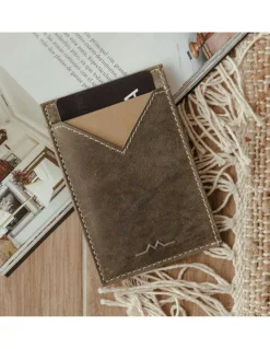 Leather Card Holders^MONPIEL Leather Man Card Holder Slim Green