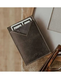 Leather Card Holders^MONPIEL Leather Man Card Holder Slim Blue