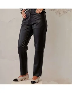 Leather Pants^MONPIEL Leather Pants Black