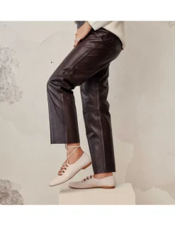 Leather Pants^MONPIEL Leather Pants Brown