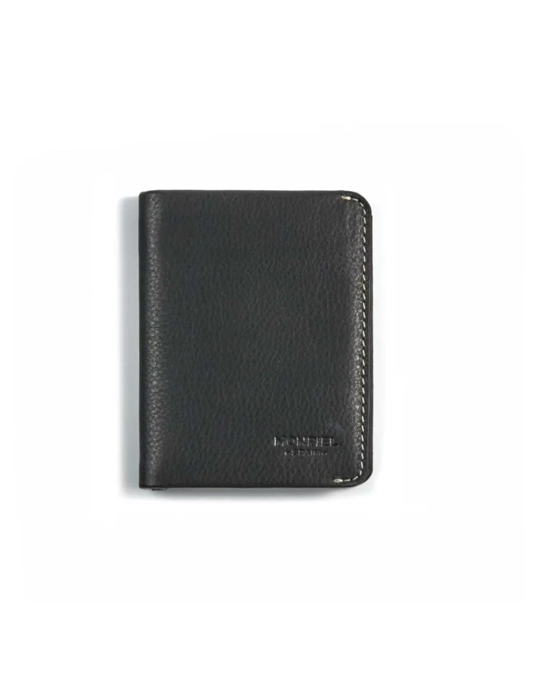 Men'S Leather Wallets^MONPIEL Leather Small Men'S Wallet Mini Black