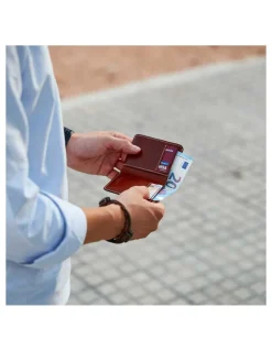 Men'S Leather Wallets^MONPIEL Leather Small Men'S Wallet Mini Havana