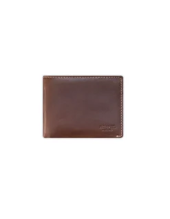 Men'S Leather Wallets^MONPIEL Man Leather Bifold Wallet Mini Brown