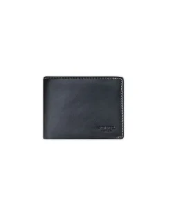Men'S Leather Wallets^MONPIEL Man Leather Bifold Wallet Mini Black