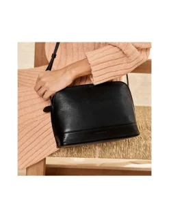Women'S Leather Bag^MONPIEL Medium Leather Bag Black