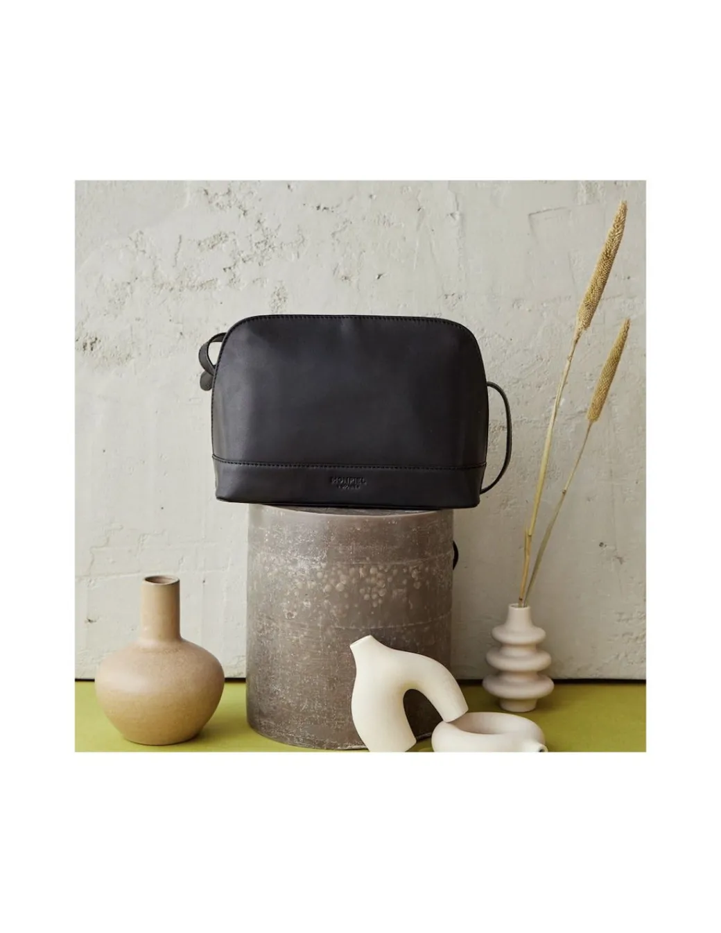 Women'S Leather Bag^MONPIEL Medium Leather Bag Black