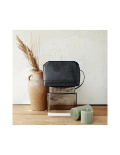 Women'S Leather Bag^MONPIEL Medium Leather Bag Black Snake