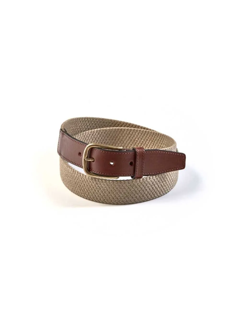 Men'S Leather Belts^MONPIEL Men Elastic Belt Beige