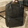 Other Accessories^MONPIEL Men'S Leather Backpack Hunter Black