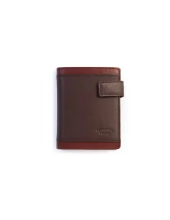 Men'S Leather Wallets^MONPIEL Men'S Leather Wallet With Loop And Purse Lago Brown