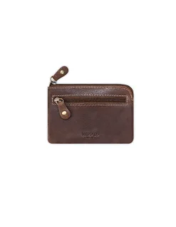 Men'S Leather Purse^MONPIEL Men'S Pocket Purse Brown