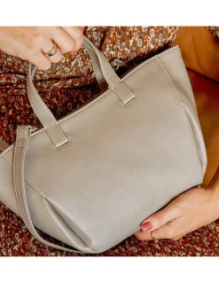 Women'S Leather Bag^MONPIEL Mini Leather Basket Bag Mole