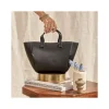 Women'S Leather Bag^MONPIEL Mini Leather Basket Bag Black