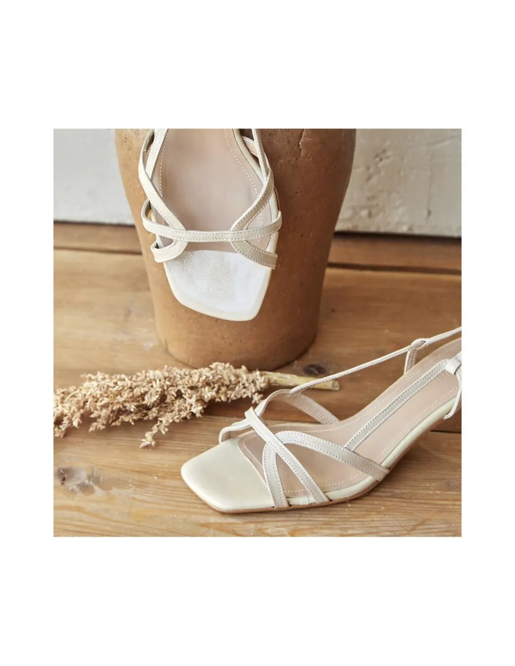 Women'S Heeled Sandals^MONPIEL Petra Rectangular Heel Sandal