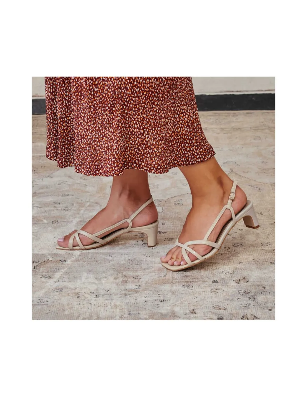 Women'S Heeled Sandals^MONPIEL Petra Rectangular Heel Sandal