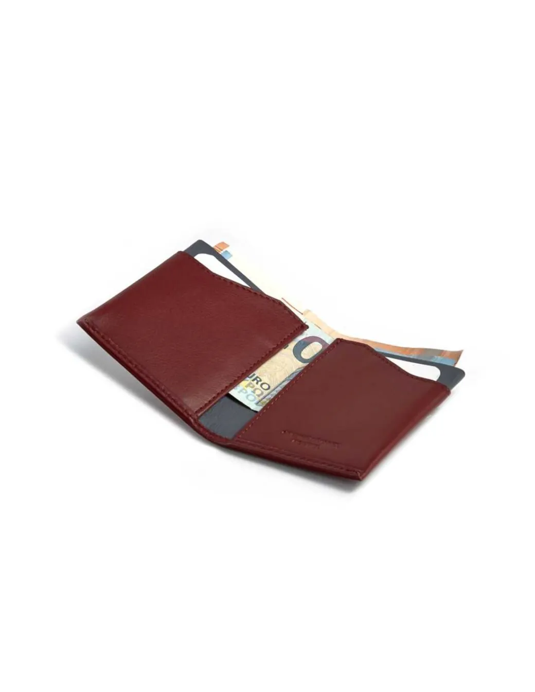 Men'S Leather Wallets^MONPIEL Pocket Wallet Burgundy