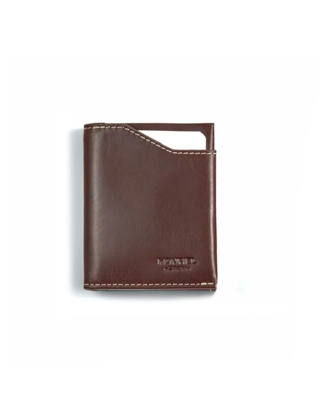 Men'S Leather Wallets^MONPIEL Pocket Wallet With Purse Brown