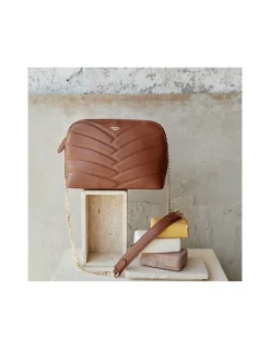 Women'S Leather Bag^MONPIEL Quilted Bag With Gold Chain Leather
