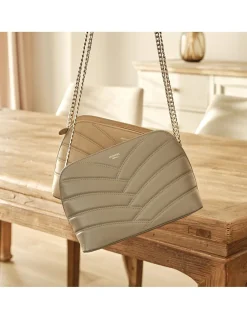 Women'S Leather Bag^MONPIEL Quilted Leather Bag With Gold Chain Mole