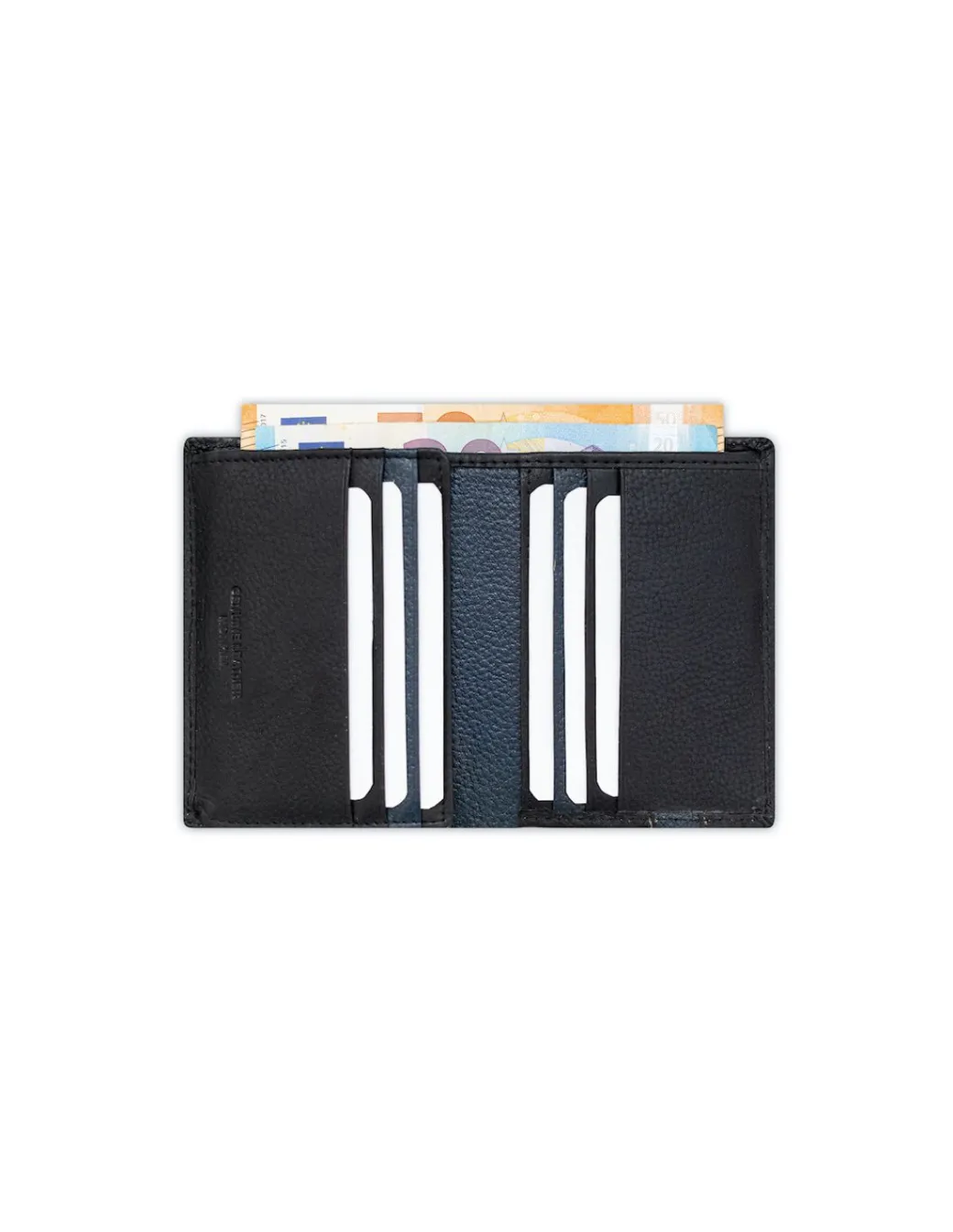 Men'S Leather Wallets^MONPIEL Rubber Wallet Billfold Black