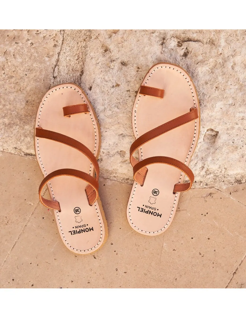 Women Leather Sandals^MONPIEL Sandal With Straps Hidros Leather
