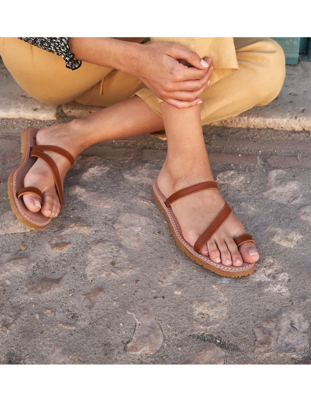 Women Leather Sandals^MONPIEL Sandal With Straps Hidros Leather