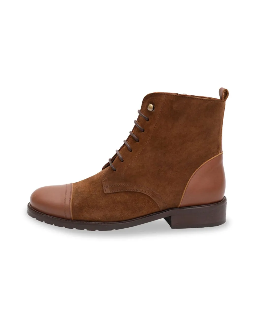 Leather Booty Woman^MONPIEL Satur Women'S Ankle Boot With Laces Leather