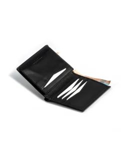 Men'S Leather Wallets^MONPIEL Simple Central Logo Wallet Black