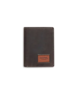 Men'S Leather Wallets^MONPIEL Simple Logo Patch Wallet Brown