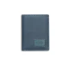 Men'S Leather Wallets^MONPIEL Simple Logo Patch Wallet Blue