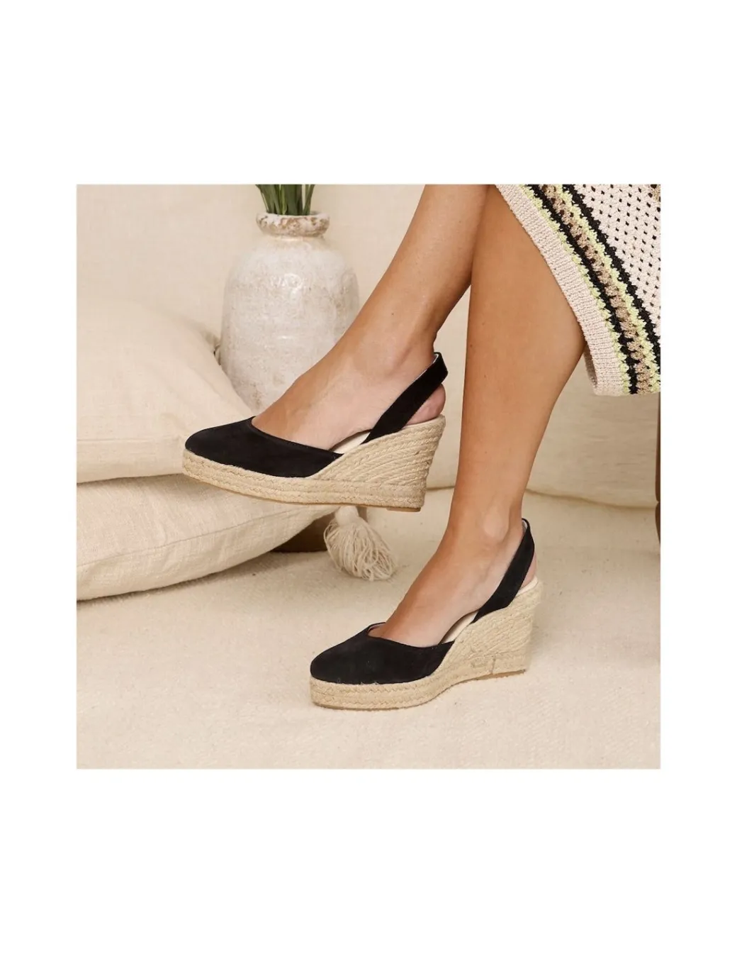 Espadrille^MONPIEL Siros Leather Wedge Espadrille