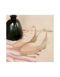 Espadrille^MONPIEL Siros Leather Wedge Espadrille