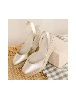 Espadrille^MONPIEL Siros Leather Wedge Espadrille