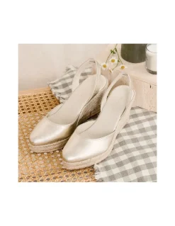 Espadrille^MONPIEL Siros Leather Wedge Espadrille