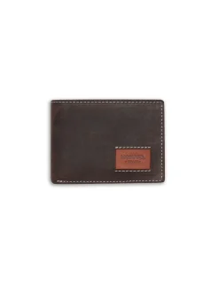 Men'S Leather Wallets^MONPIEL Small American Wallet Brown